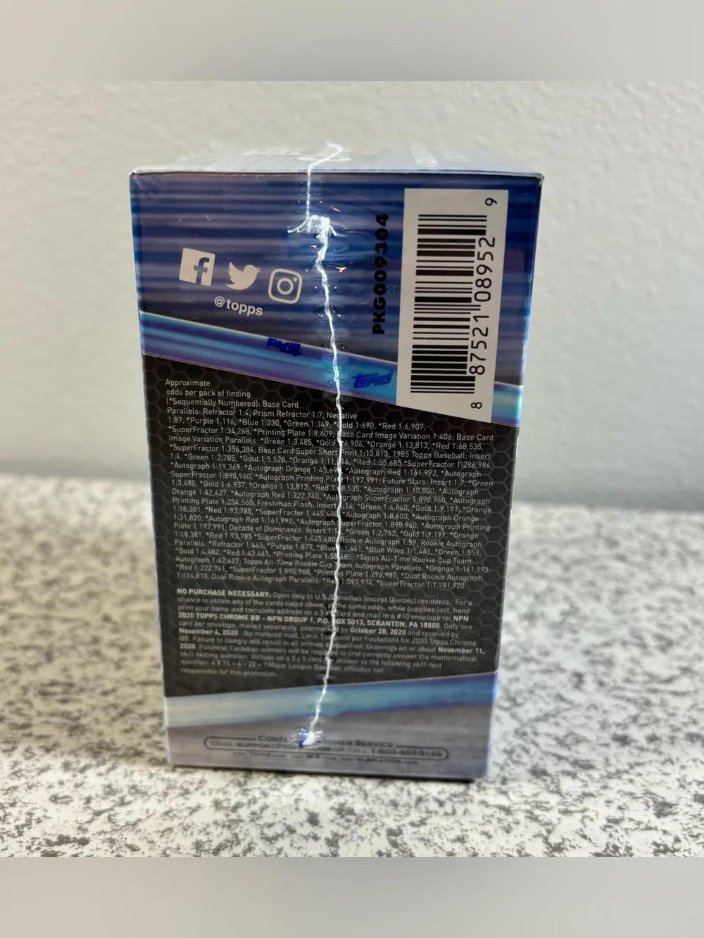 2020 Topps Chrome MLB Baseball Blaster Box Brand New Factory Sealed